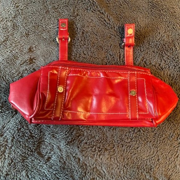 Avon small red clutch purse/makeup bag NWOT - Picture 5 of 13